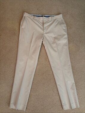 Peter Millar Men's Beige Slim Chinos